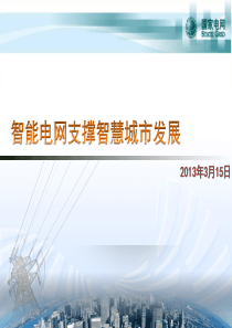 智能电网支撑智慧城市发展