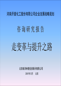 最强咨询案例之企业发展战略规划有限公司