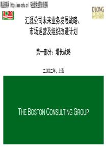 未来业务发展战略、市场运营及组织改进计划-第一部分：增长战略(ppt200)