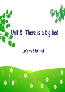 五年级上册英语课件-Unit5-There-is-a-big-bed.人教(PEP)(2018秋)-