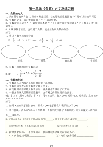 六《负数》定义附练习题(课件)