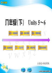 英语《世纪金榜》八年级下-Units-5-6