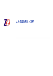 某公司人力资源现状与发展报告(ppt 44) 