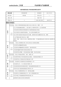 某城市建筑发展公司财务部经理职务说明书