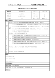 某城市建筑发展公司项目投资分析职务说明