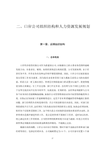 某某公司组织结构和人力资源发展规划