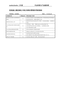 某高速公路发展公司机关事务管理岗考核指