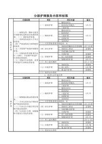 分级护理服务内容和标准