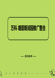 地产东莞塘厦朗润园别墅的项目推广整合的策略的报告