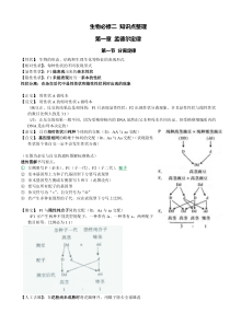 生物必修二-知识点整理