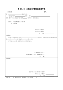 表B.0.14--工程临时最终延期报审表