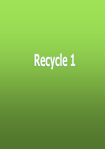 最新人教版PEP英语-小学三年级英语上册recycle1-课件