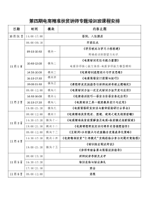 第四期电商精准扶贫讲师专题培训班课程安排