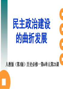 民主政治建设的曲折发展