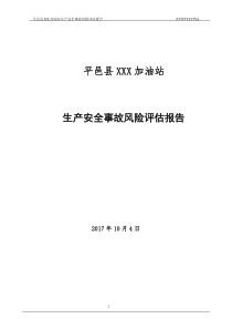 加油站风险评估报告20171122