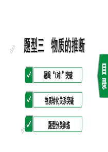 2020年福建中考化学复习题型三-物质的推断