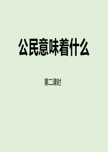 人教版六年级道德与法治《公民意味着什么》我们是公民PPT(第二课时)