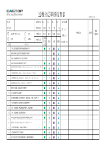 过程分层审核检查表