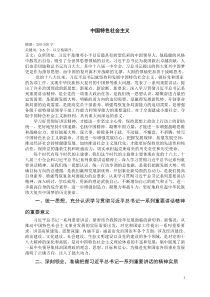 中国特色社会主义论文(形势与政策论文)