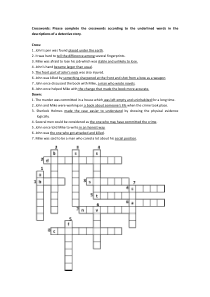 高中英语趣味crosswords