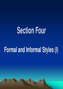 Section-Four-Formal-and-Informal-styles(I)