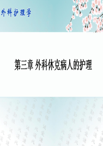 外科护理学-(二)第3章-外科休克病人的护理