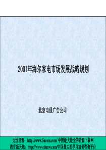 海尔家电市场发展战略规划（推荐PPT259）