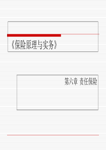 责任保险概述(共30张PPT)