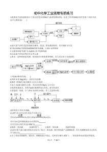 初中化学工业流程专项练习