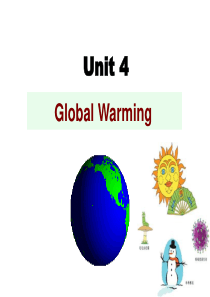 人教新课标选修六UNIT4Global-Warming全单元课件