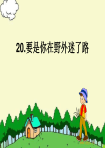 二年级下册20《要是你在野外迷了路》