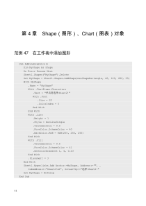 第4章--Shape(图形)、Chart(图表)对象代码【超实用VBA】