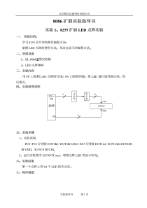 8086扩展实验