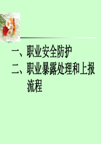 职业暴露防护和处置