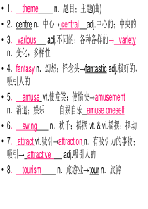 新课标人教版必修四Book4-Unit5-Language-points