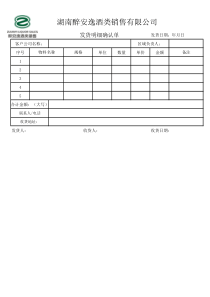 发货明细确认单