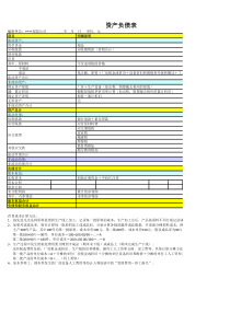 创业之星三张财务报表格式及说明