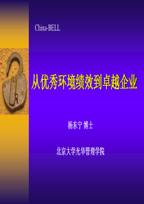 环境绩效推动企业持续发展的内在机制