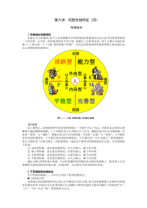 第六讲--四型性格特征(四)