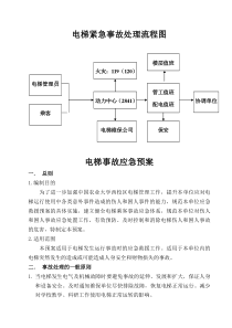 电梯事故应急预案(确定稿)