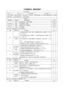 行政兼前台绩效考核