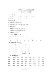 小学毕业语文总复习知识点大汇总