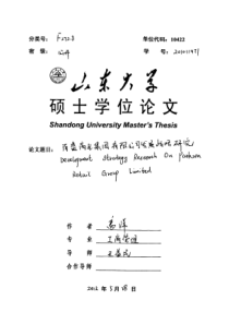 百盛商业集团有限公司发展战略研究