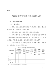 省管企业发展战略与规划编制大纲