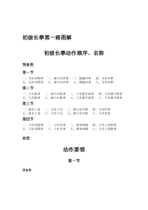 初级长拳图解(第一路)