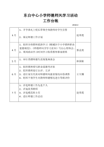 师德学习活动工作台账