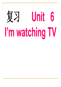 unit6Im-watching-TV复习课