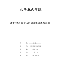 职业生涯战略规划