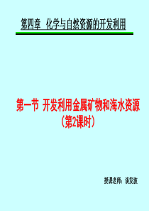 开发利用金属矿物和海水资源(公开课)