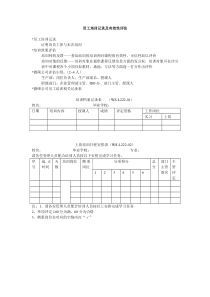 员工培训记录及有效性评估(培训体系)